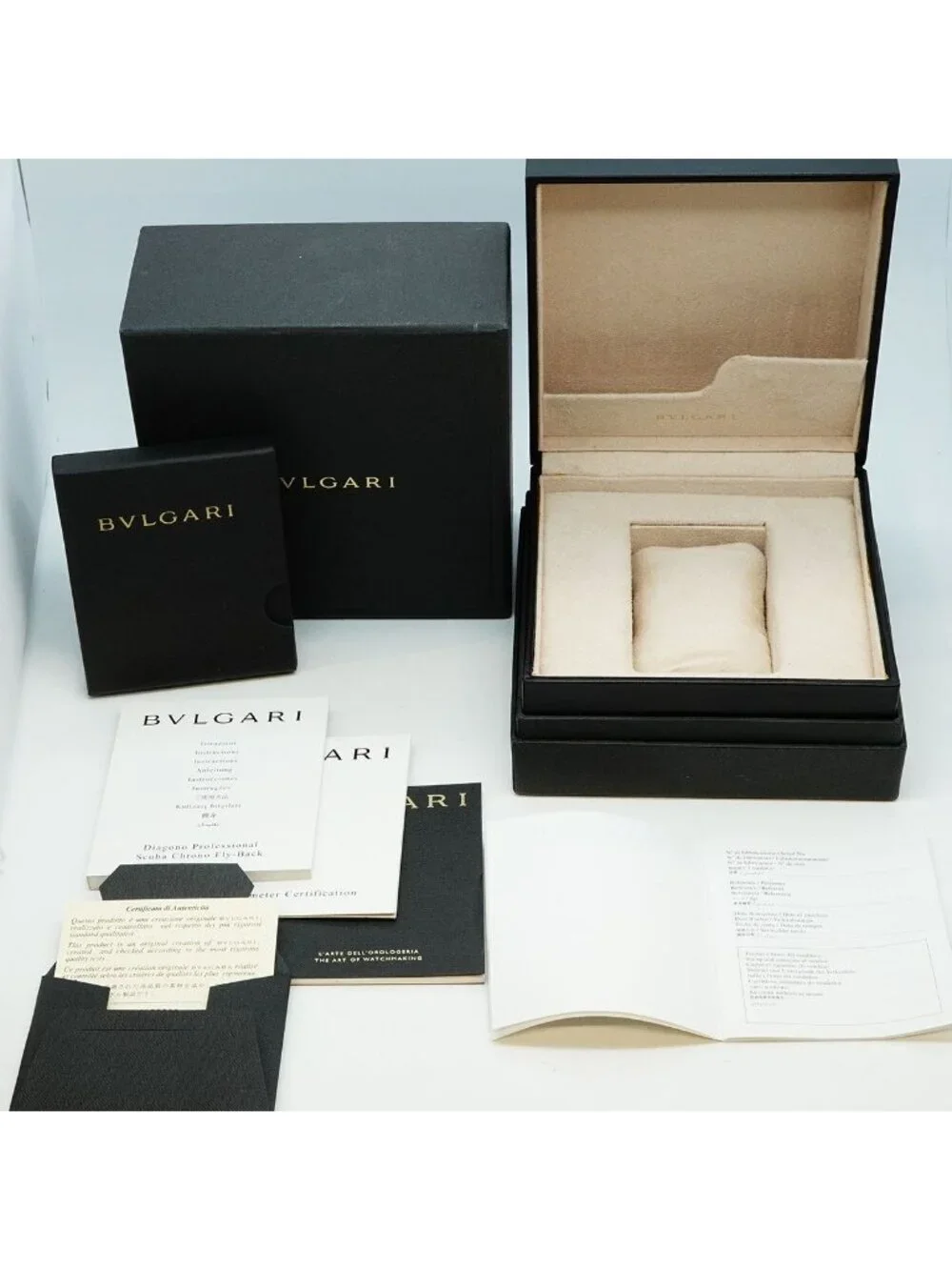 Bvlgari Bulgari Diagono Scuba Flyback Black Dial Watch
